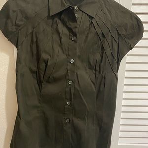Prada button down collar short sleeve
